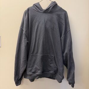 Yiume 2XL Charcoal Graphic Hoodie Oversized Classic Fit Retail $186